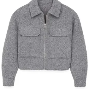 Law and Order S27 Amanda Rollins Grey Wool Jacket Front