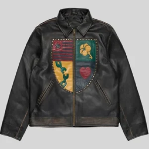 Libertas Crest Denim Tears Leather Jacket