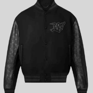 Louis Vuitton Monogram Embossed Leather Jacket