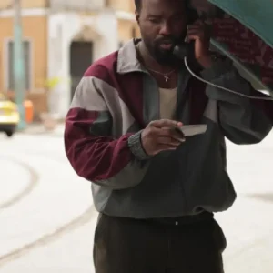 Man on Fire 2026 John Creasy Grey and Maroon Jacket