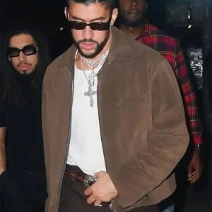 Met Gala After Party Bad Bunny Brown Jacket