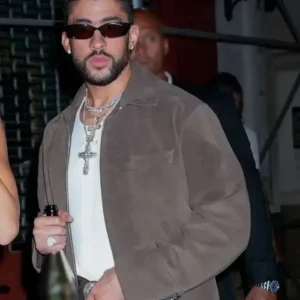 Met Gala After Party Bad Bunny Brown Jacket On Sale