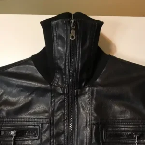 Miley Cyrus Max Azria Crop Leather Jacket For Men and Women