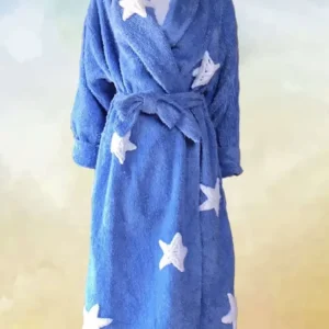 Moon And Stars Bathrobe For Men and Women