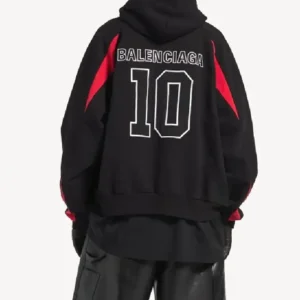 NBA Balenciaga Oversized Hoodie Black On Sale