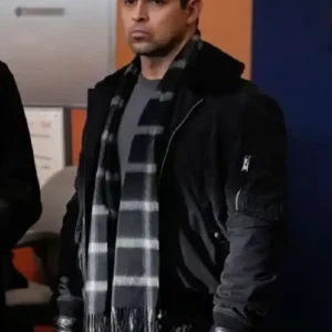 NCIS S23 Wilmer Valderrama Satin Bomber Jacket