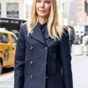 NYC 2026 Gwyneth Paltrow Blue Peacoat