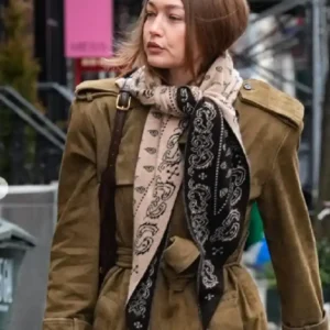 NYC Gigi Hadid Brown Trench Coat For Women