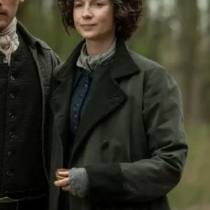 Outlander S07 Caitriona Balfe Green Coat For Sale
