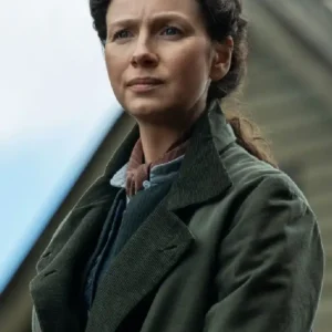 Outlander S07 Caitriona Balfe Green Coat For Women