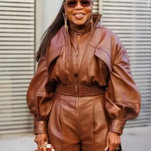 PFW Oprah Winfrey Leather Jacket