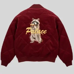 Palace S26 Hungry Raccoon Jacket Maroon Back