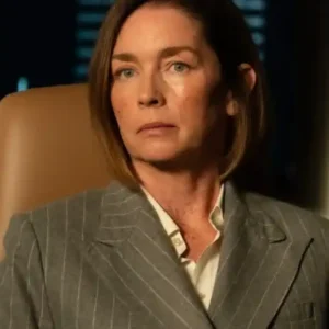 Paradise S02 Julianne Nicholson Grey Wool Blazer