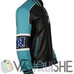 Philadelphia Eagles Bomber Leather Jacket Side Look