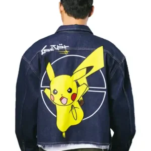 Pokémon Pikachu Denim Jacket Back