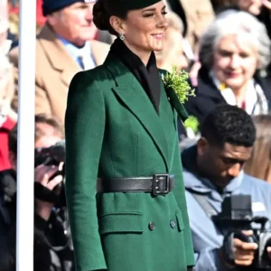 Princess Kate Patrick’s Day Green Coat For Women
