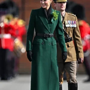 Princess Kate Patrick’s Day Green Coat Front