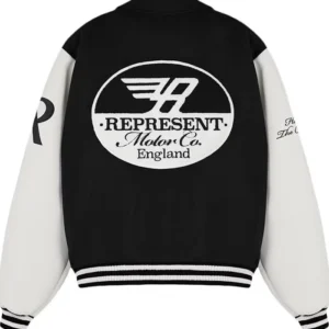 Represent Racing Varsity Jacket Black Back