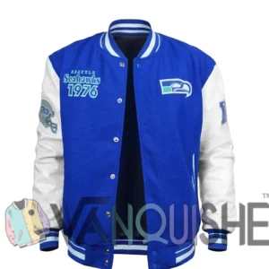Retro Seattle Seahawks Classic Rib Varsity Jacket