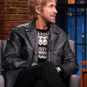 Ryan Gosling Late Night With Seth Meyers Leather Jacket For Men