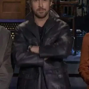 SNL Promo Ryan Gosling Leather Jacket For Men