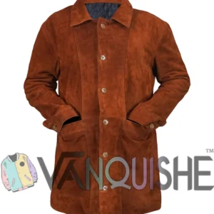 Shop Alyssa Diaz The Rookie S08 Suede Leather Jacket Front