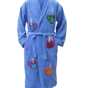 Soft Terry Coffee Mug Blue Bathrobe