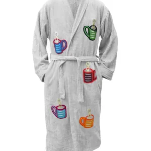 Soft Terry Coffee Mug White Bathrobe