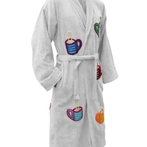 Soft Terry Coffee Mug White Bathrobe On Sale