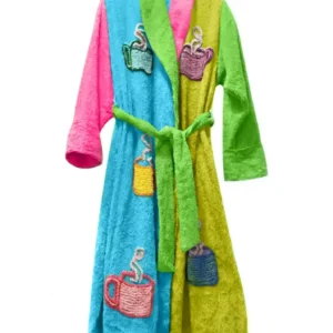 Spa Bathrobe Multicolor Terry Towel