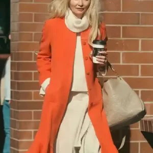 Street Style Gia Skova Orange Coat