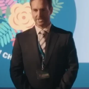 Sunny Nights 2026 Will Forte Black Blazer For Men