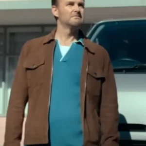 Sunny Nights 2026 Will Forte Brown Jacket For Men