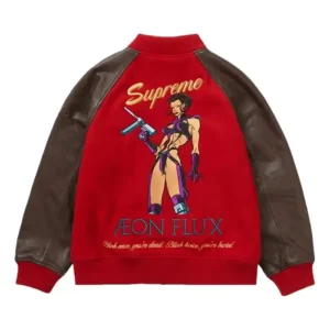 Supreme Aeon Flux Red Varsity Jacket