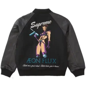 Supreme Aeon Flux Varsity Jacket Back