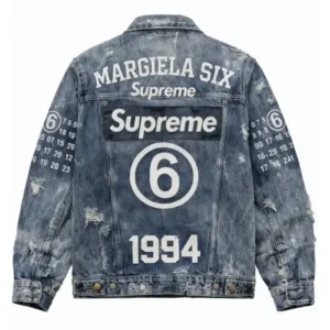 Supreme MM6 Distressed Denim Jacket