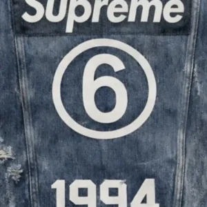 Supreme MM6 Distressed Denim Jacket On Sale