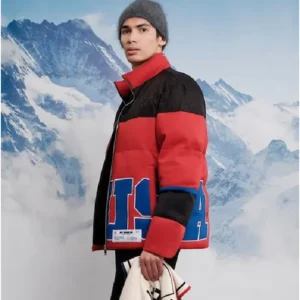 Team USA Off Season Red Puffer Jacket On Sale