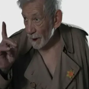 The Christophers Ian McKellen Brown Coat In Sale