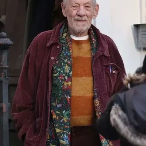 The Christophers Ian McKellen Maroon Jacket