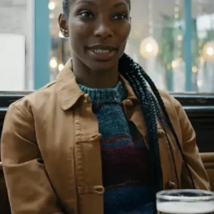 The Christophers Michaela Coel Brown Jacket