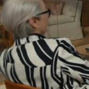 The Devil Wears Prada 2 Miranda Priestly Striped Blazer Back