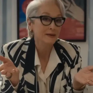 The Devil Wears Prada 2 Miranda Priestly Striped Blazer For Women