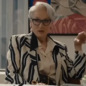 The Devil Wears Prada 2 Miranda Priestly Striped Blazer On Sale