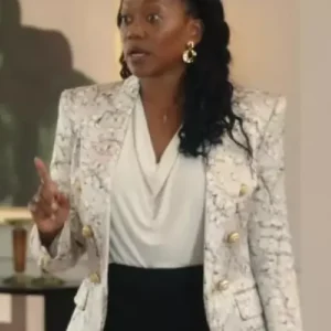 The Fall and Rise of Reggie Dinkins Monica Reese Printed Blazer