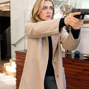 The Hunting Party S02 Melissa Roxburgh Wool Coat