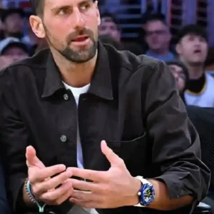The Los Angeles Lakers Novak Djokovic Black Jacket On Sale