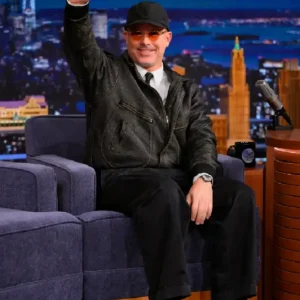 The Tonight Show Daniel Arsham Leather Jacket On Sale