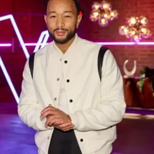 The Voice S29 John Legend White Varsity Jacket