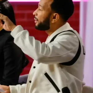The Voice S29 John Legend White Varsity Jacket On Sale